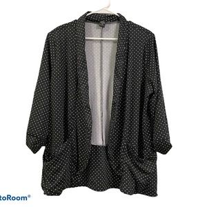 🔥Sale Robert Louis black polka dots comfy cute trendy spring blazer